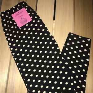 Leggings Grand Polka Dot One Size Buttery Soft New